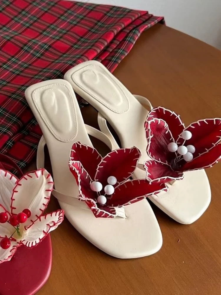 A Vintage Style Sandals with Delicate Timeless Details