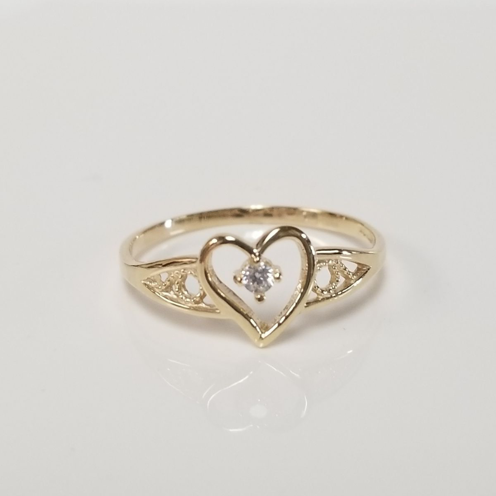 Open Heart Spark Ring