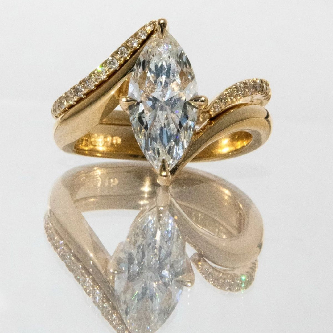 Marquise Crystal Statement Ring