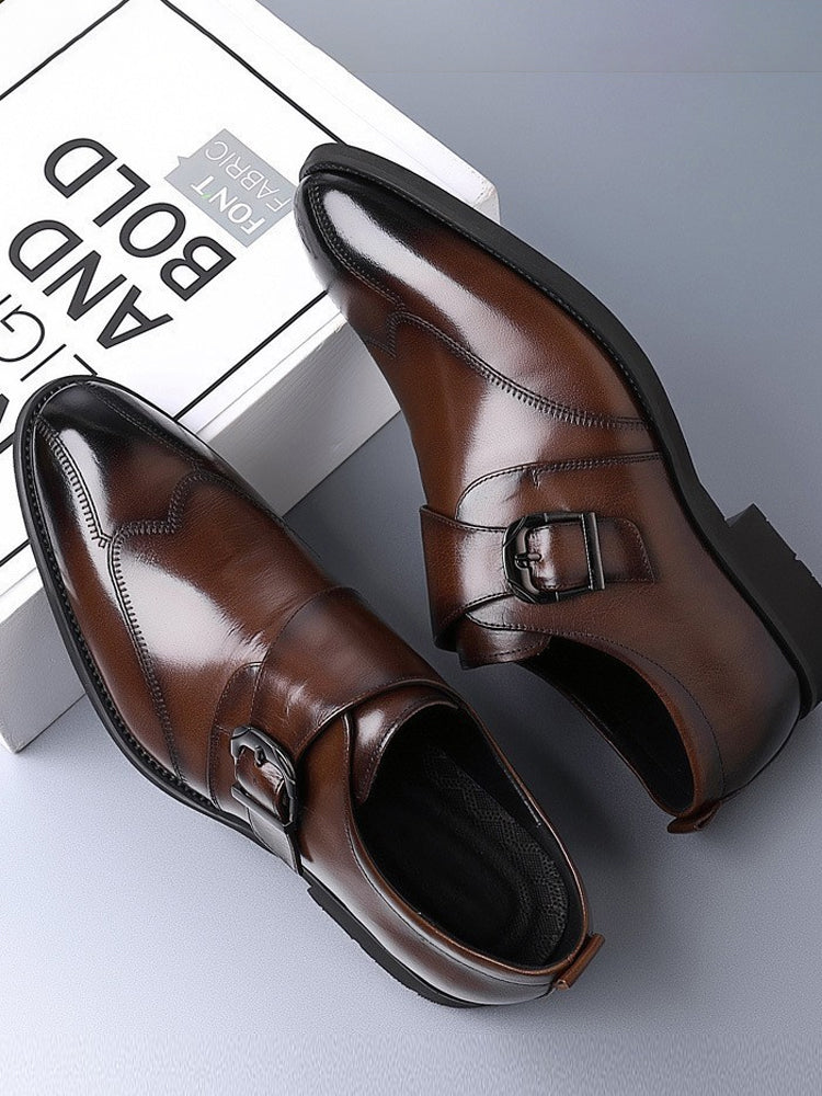 Men's Classic British Brogue Leather Shoes artswardrobe