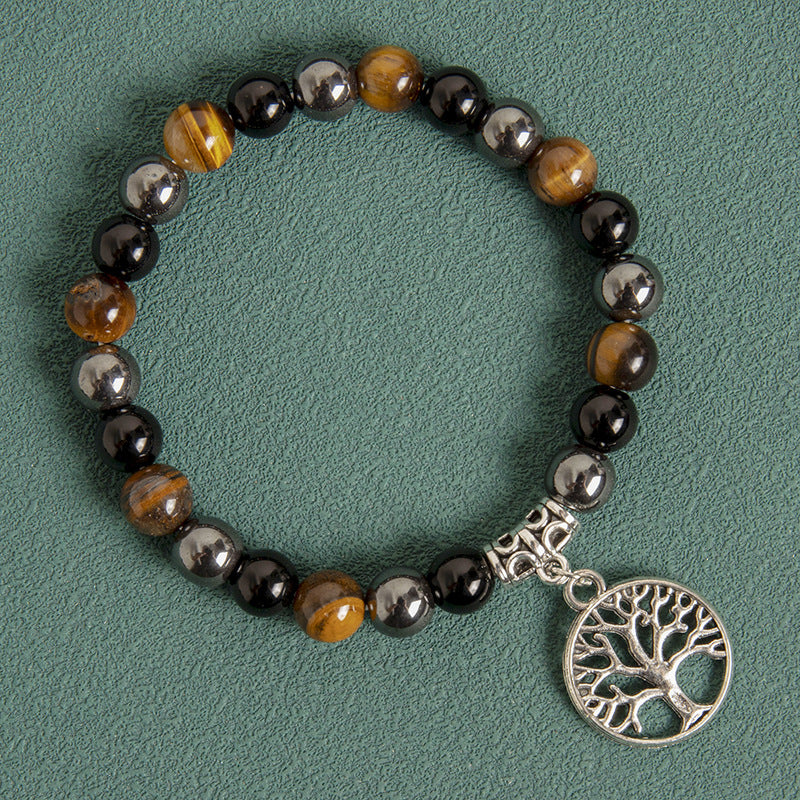 Beaded Tree Charm Bracelet