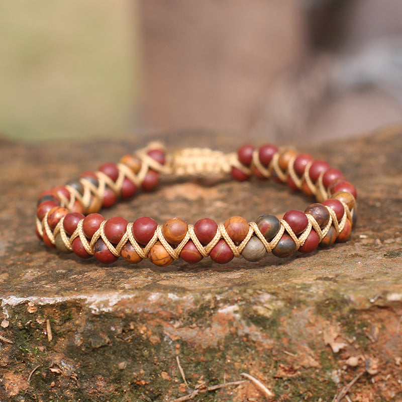 Bohemian Red Jasper Bracelet