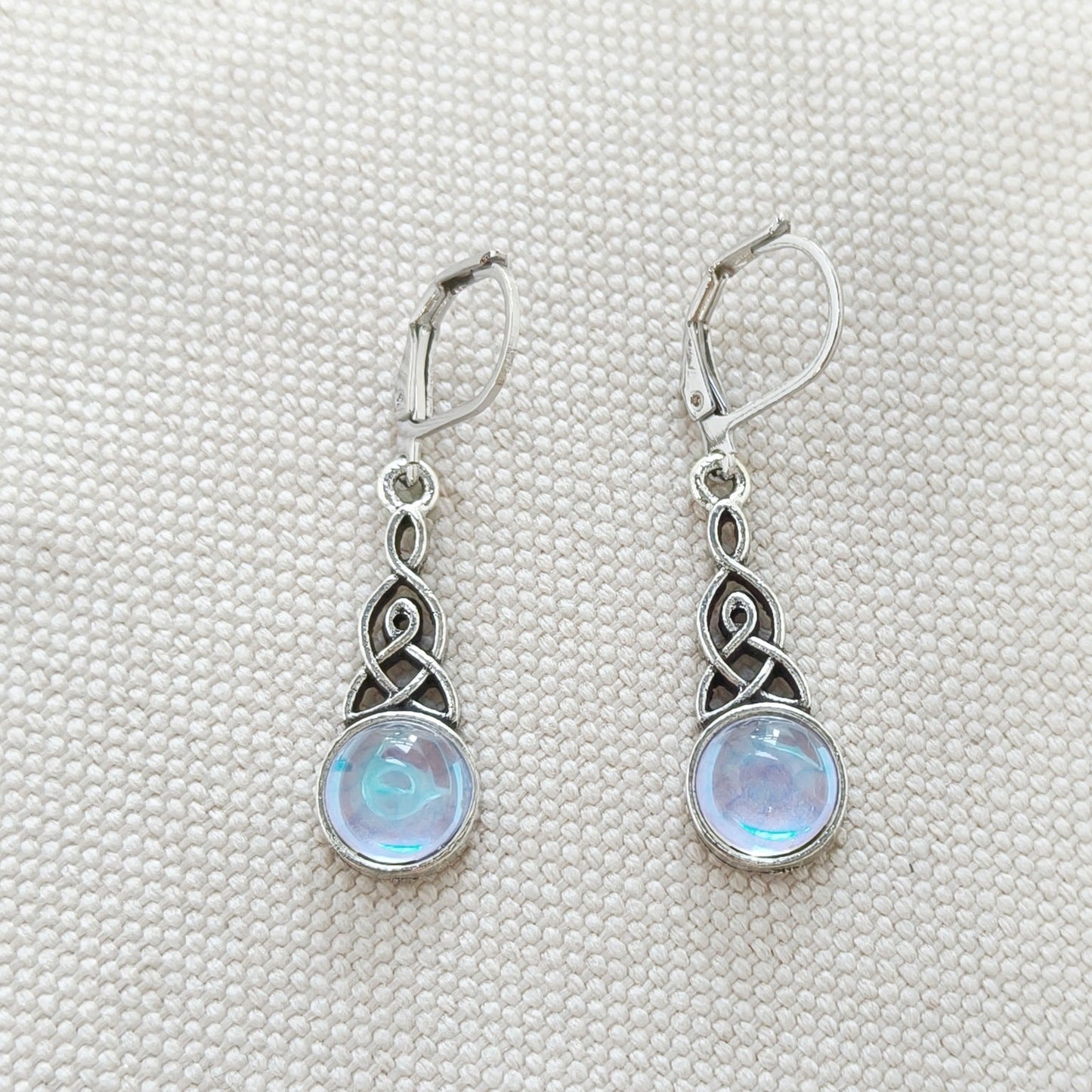 Celtic Moonstone Earrings