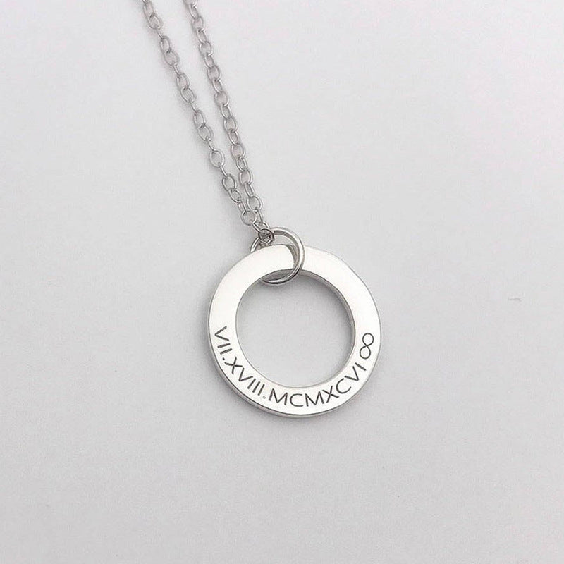 Classic Roman Numeral Necklace