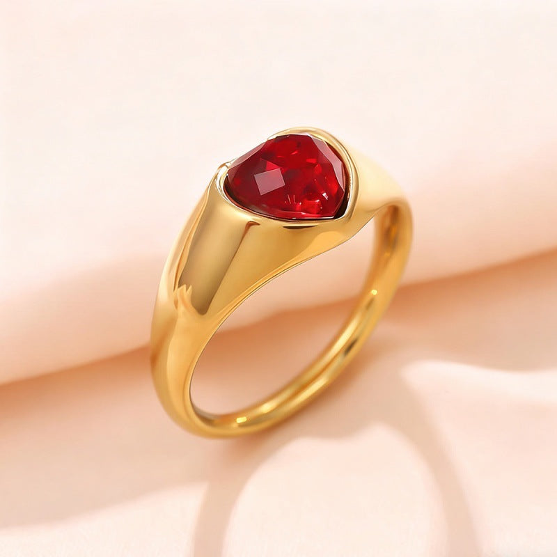 Classic Ruby Gold Ring