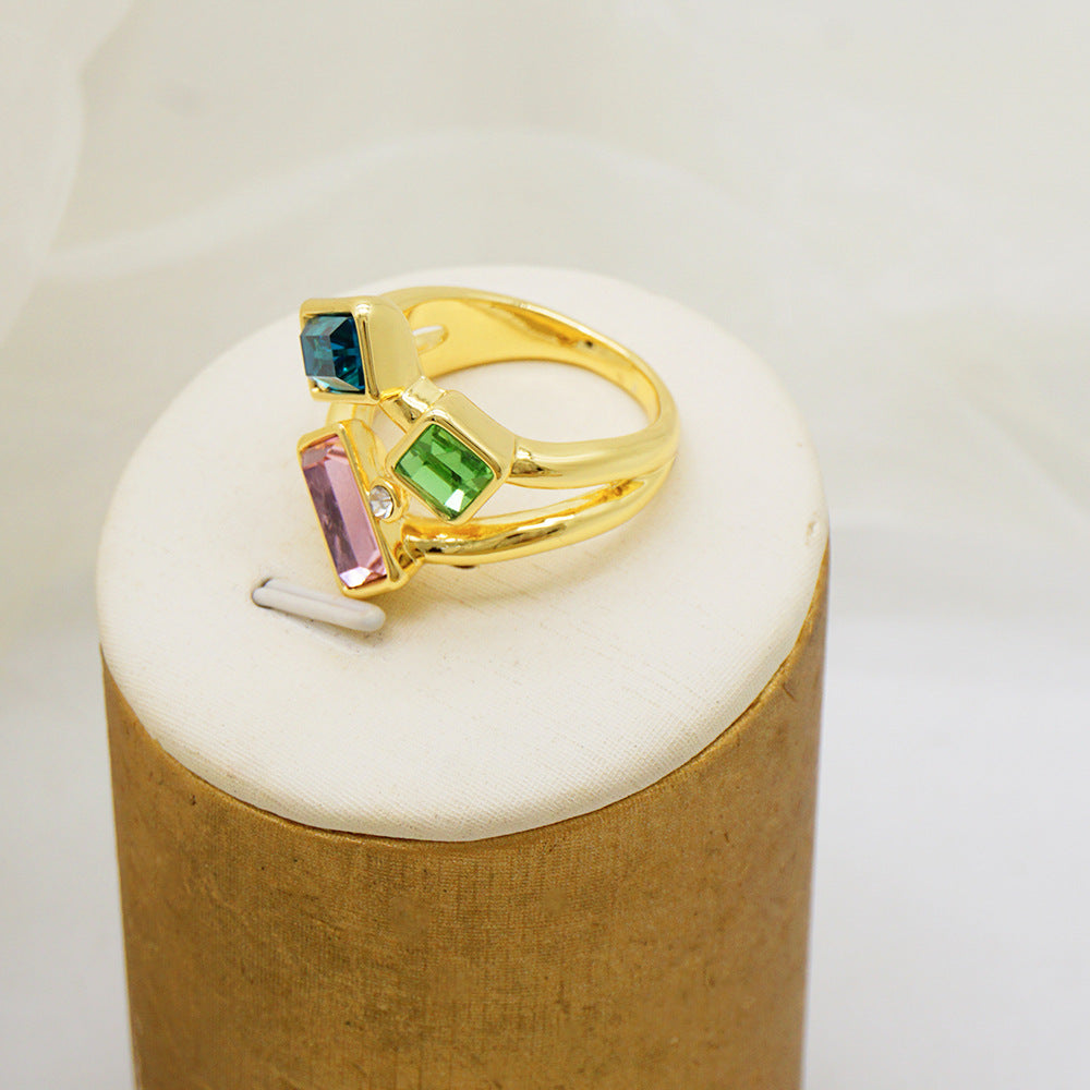 Colorful Gemstone Ring