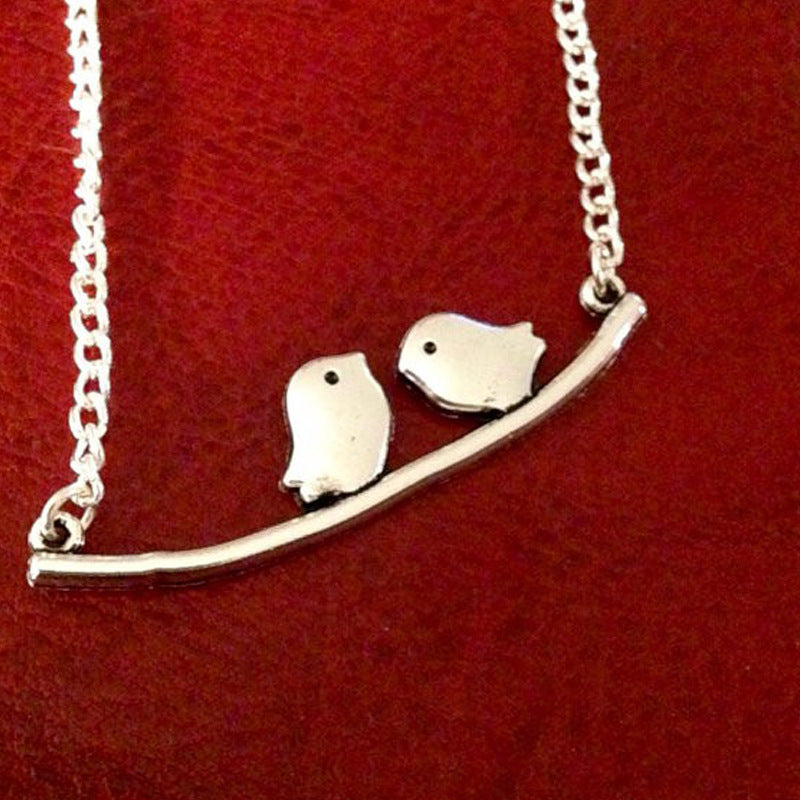 Elegant Bird Branch Necklace