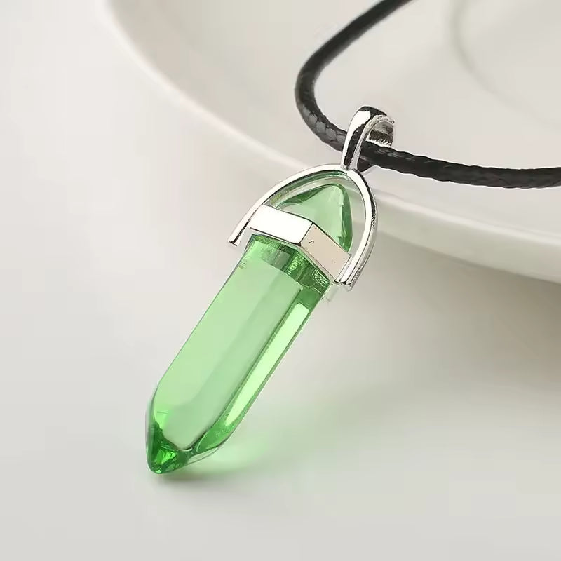 Elegant Green Crystal Necklace