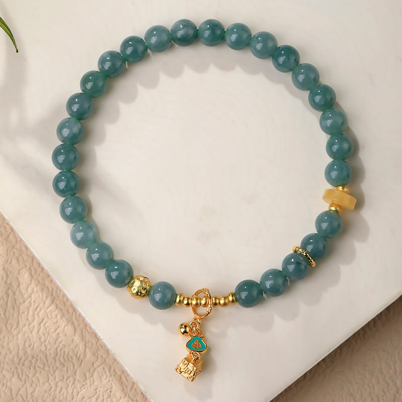 Elegant Jade Beaded Bracelet