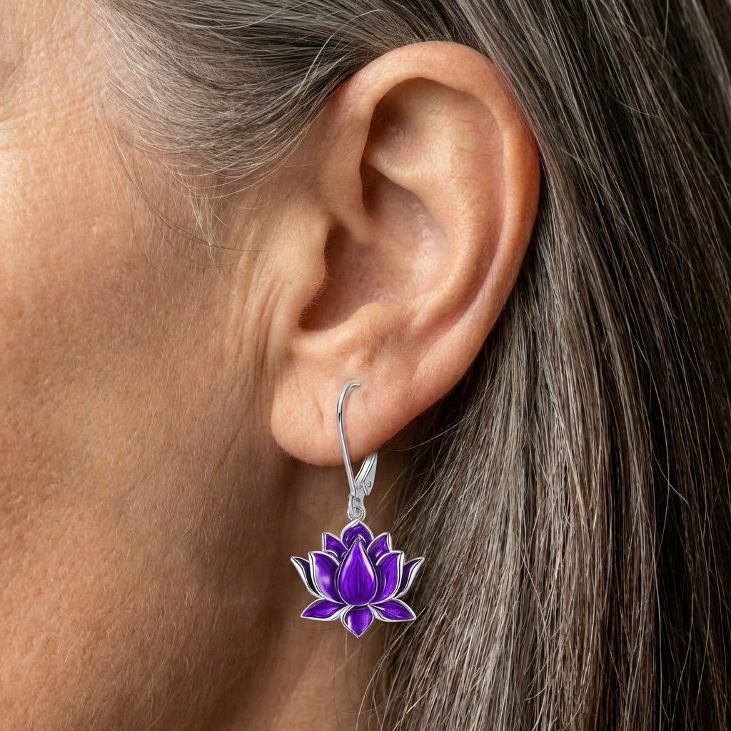 Lotus Flower Earrings