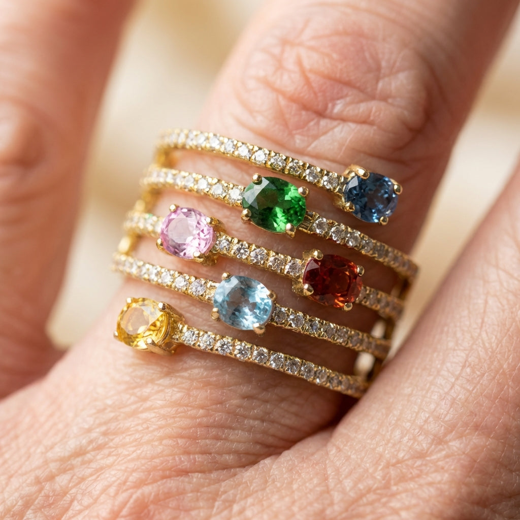 Multicolor Statement Ring
