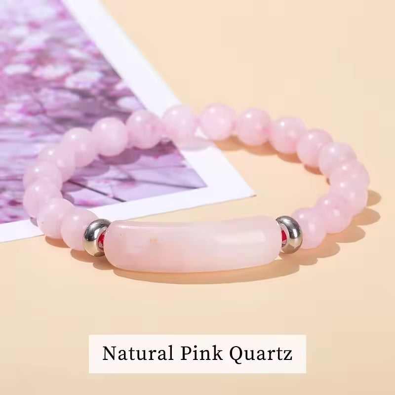 Elegant Pink Quartz Bracelet