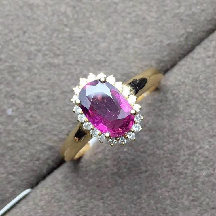 Elegant Pink Tourmaline Ring