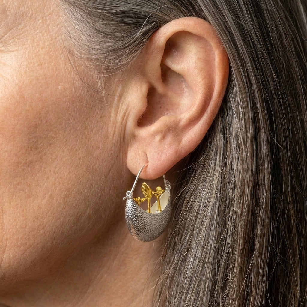 Silver Hoop Earrings