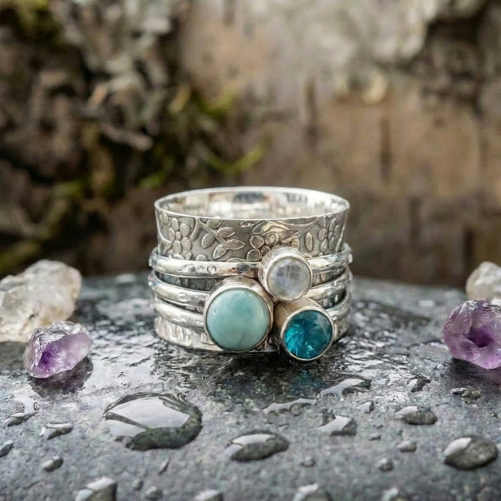 Handmade Silver Gemstone Ring
