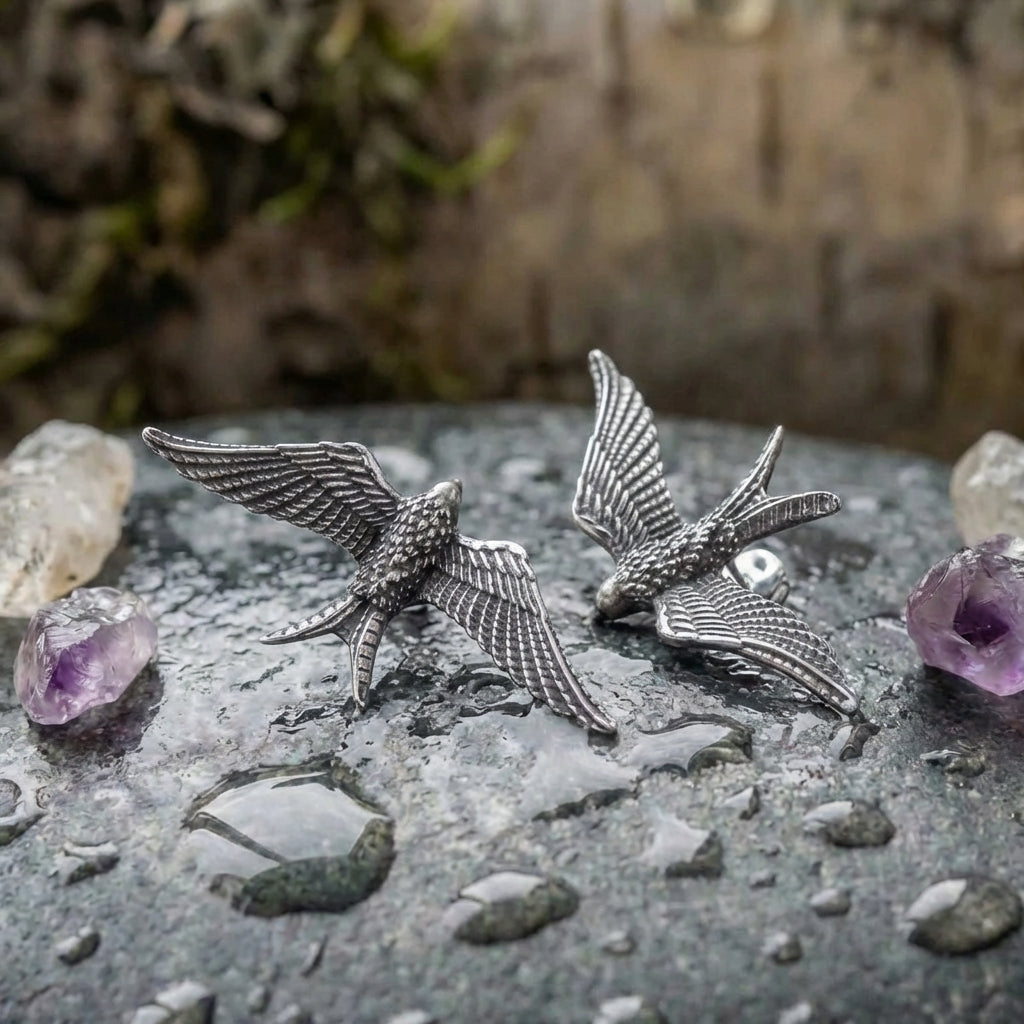 Handmade Swallow Earrings