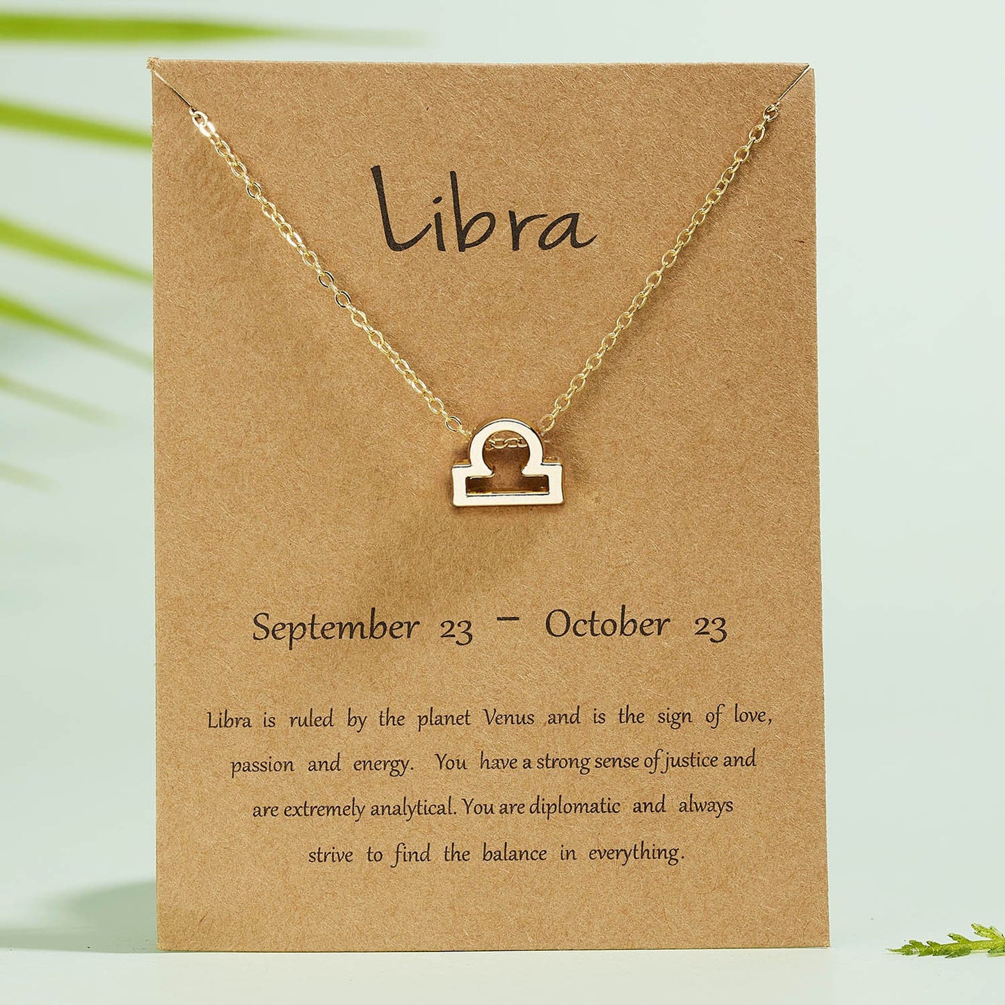 Libra Zodiac Necklace