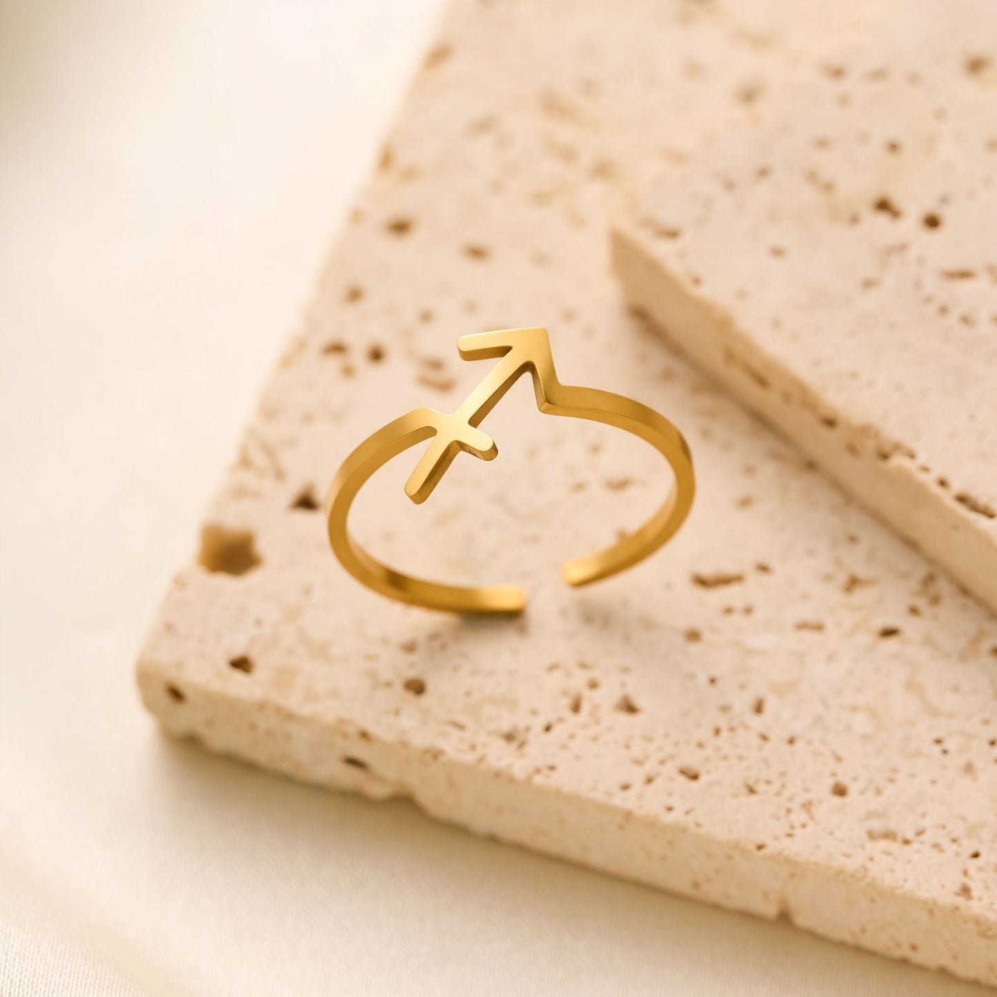Minimalist Sagittarius Ring