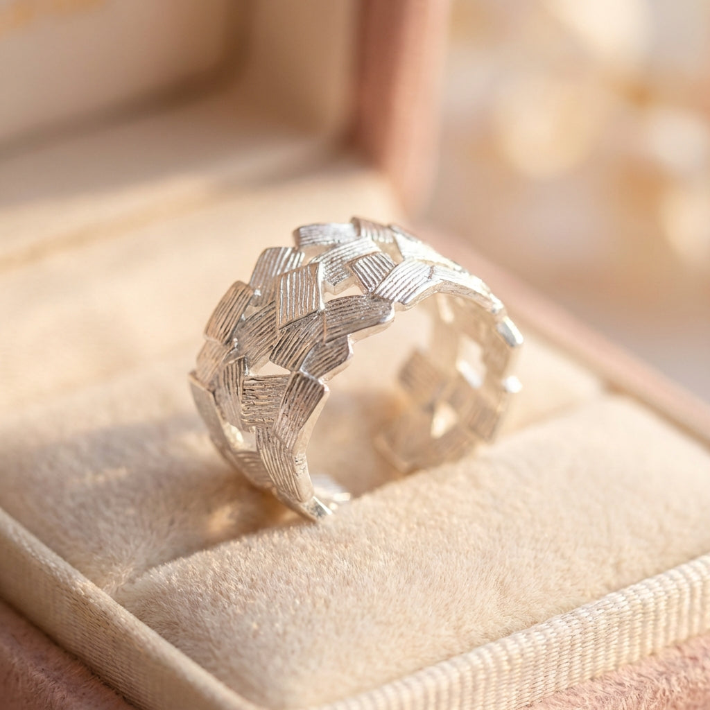 Minimalist Silver Statement Ring