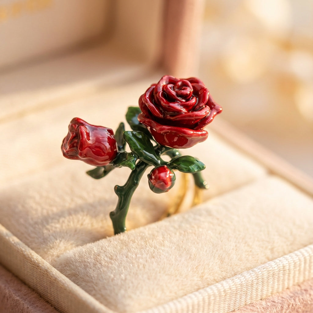 Romantic Rose Statement Ring
