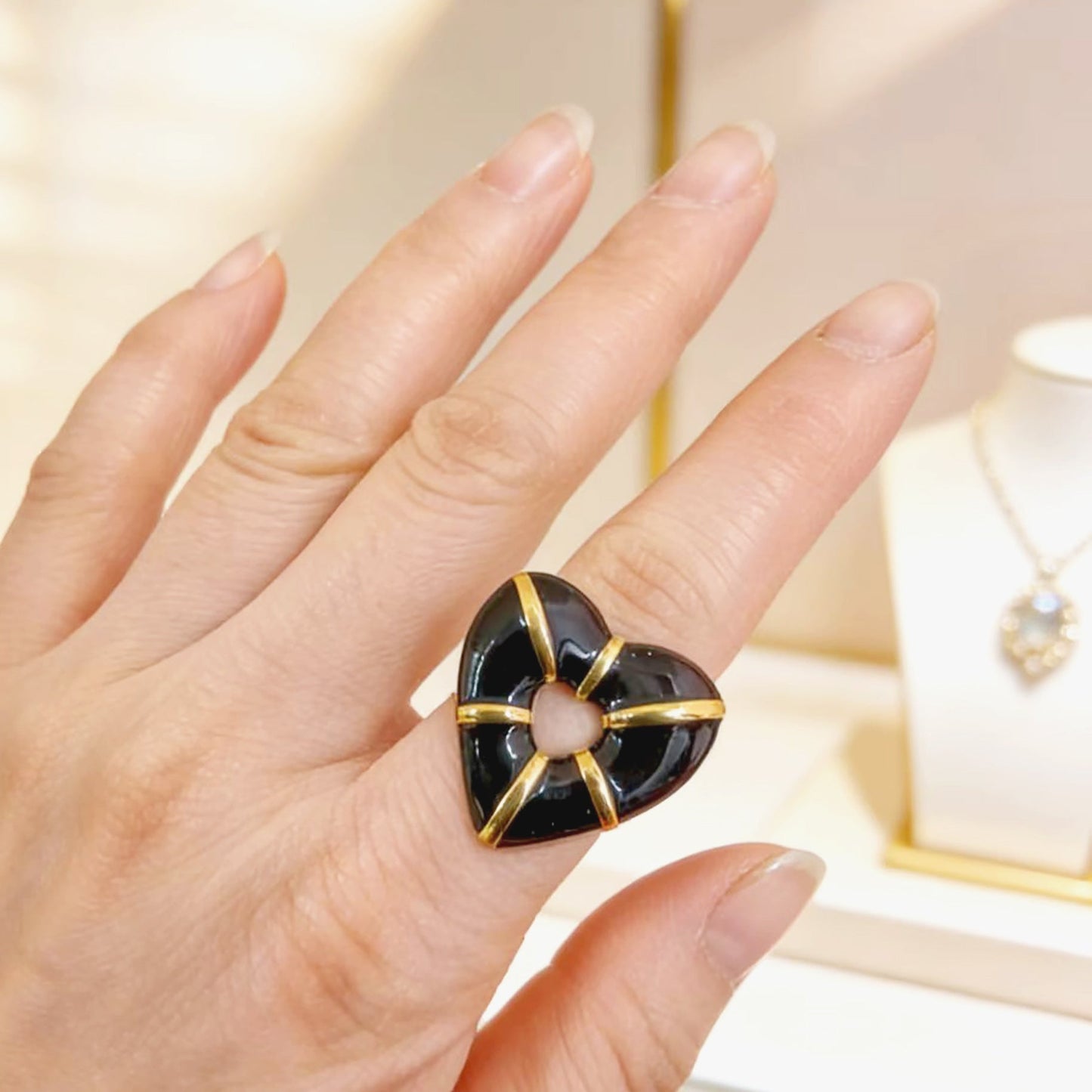 Statement Black Onyx Ring