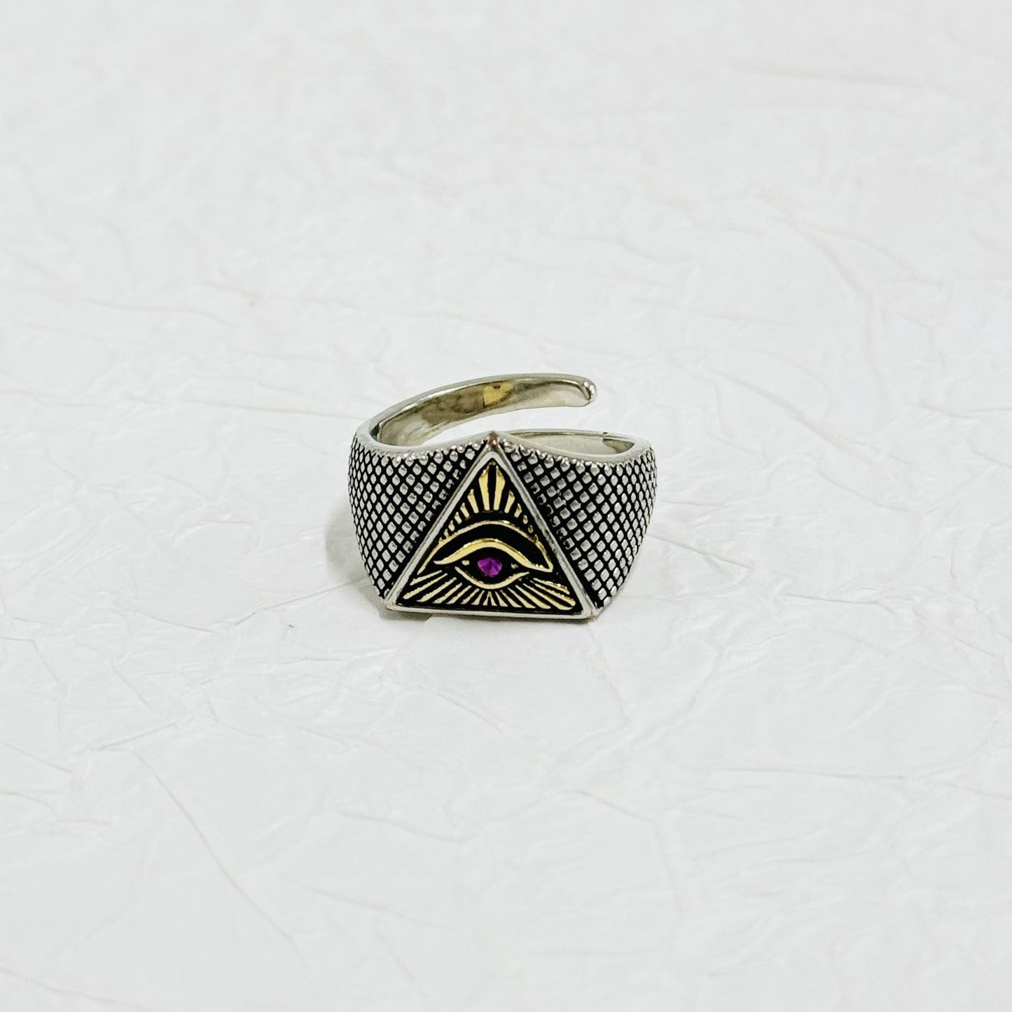 Statement Evil Eye Ring