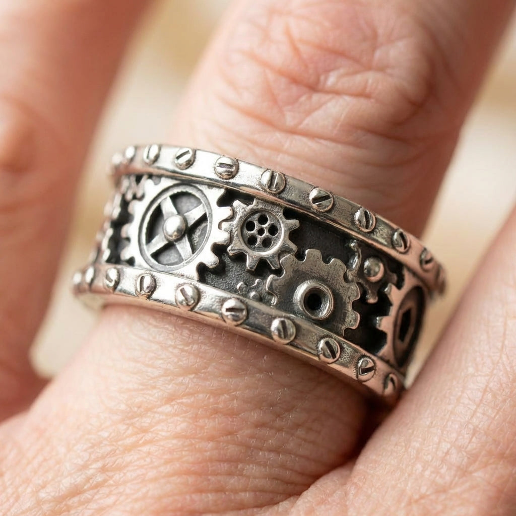 Steampunk Gear Ring