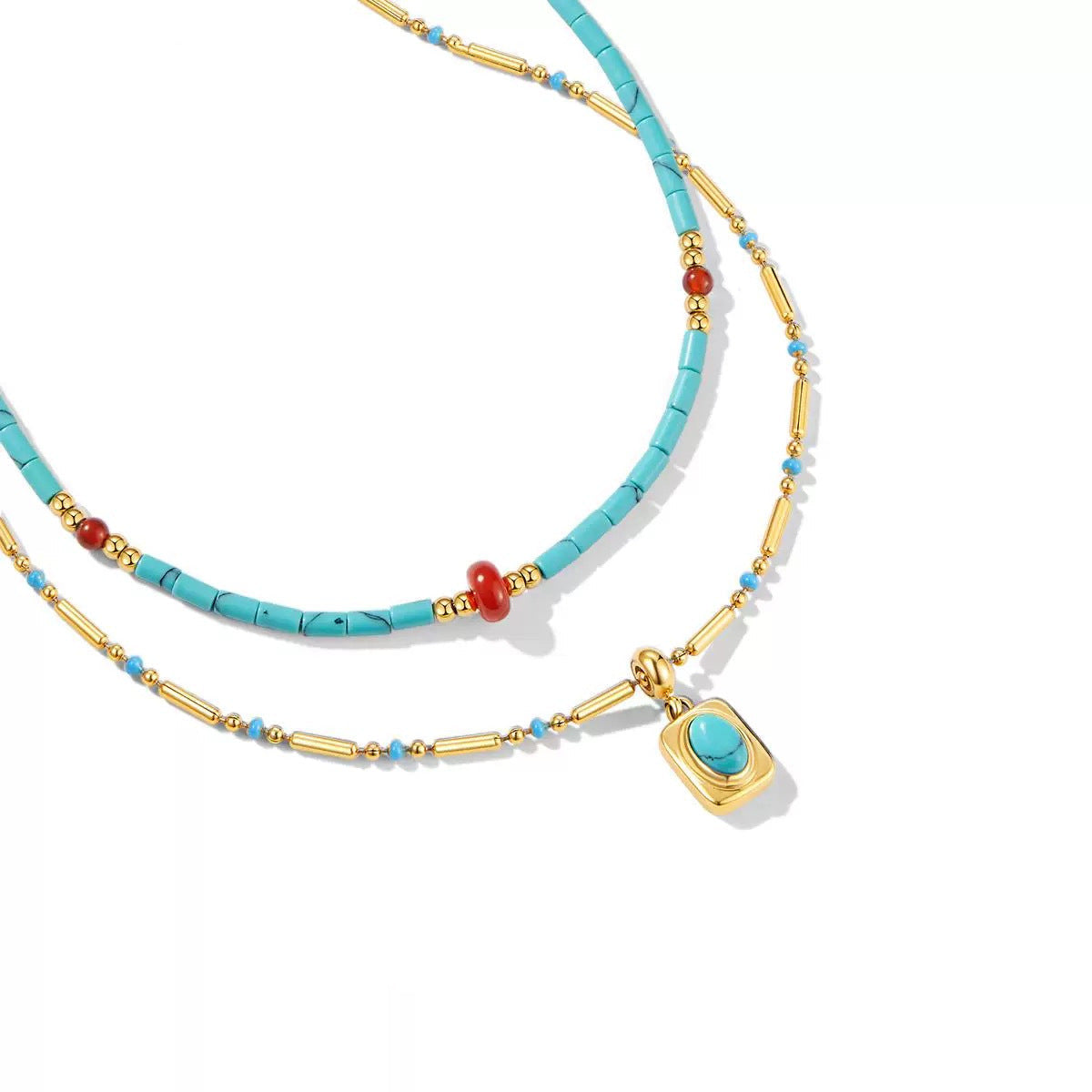 Turquoise Beaded Necklace