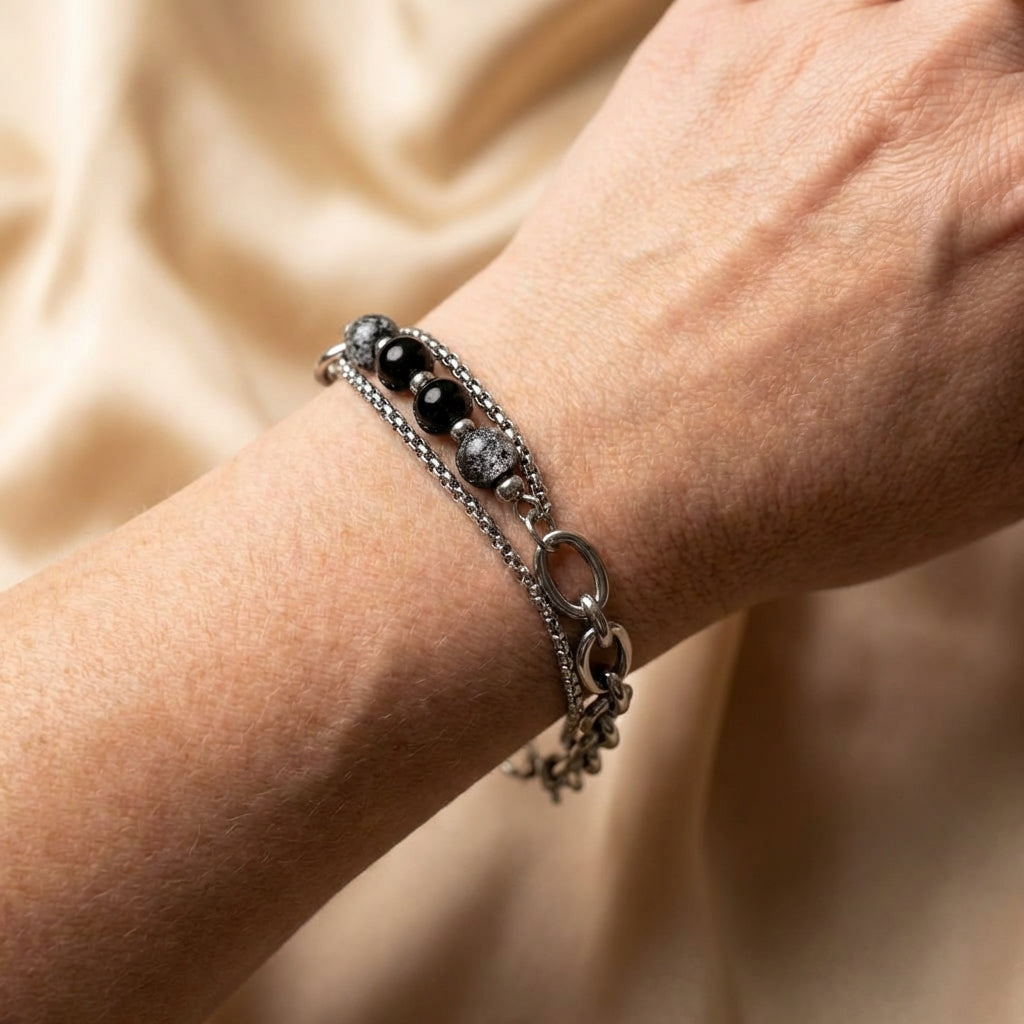Bead Link Chain Bracelet