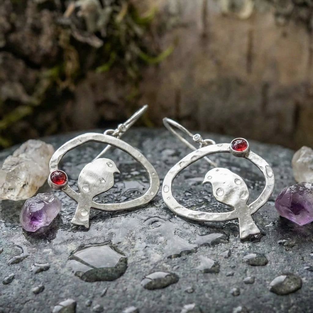 Vintage Bird Dangle Earrings
