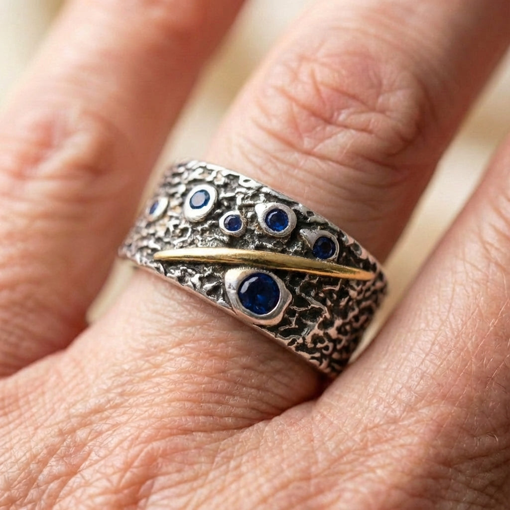 Blue Crystal Ring