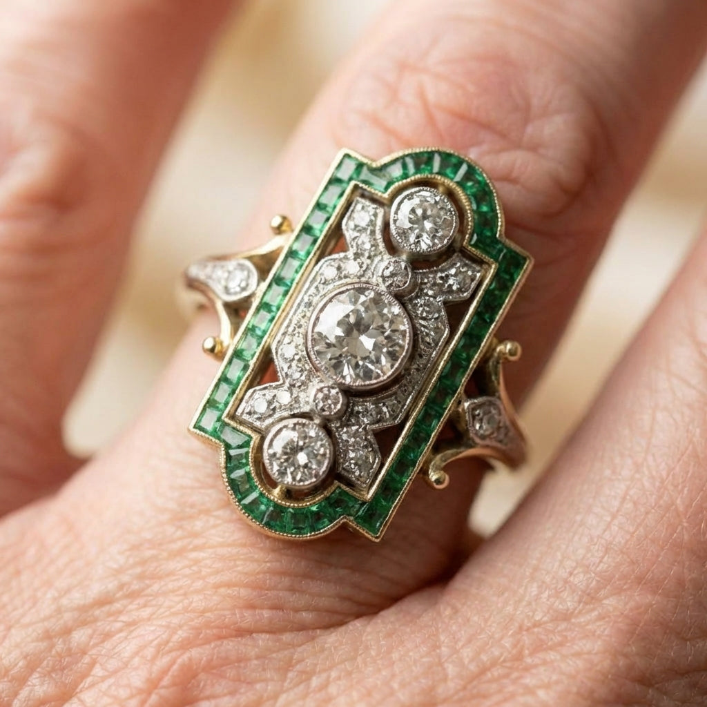 Emerald Diamond Ring