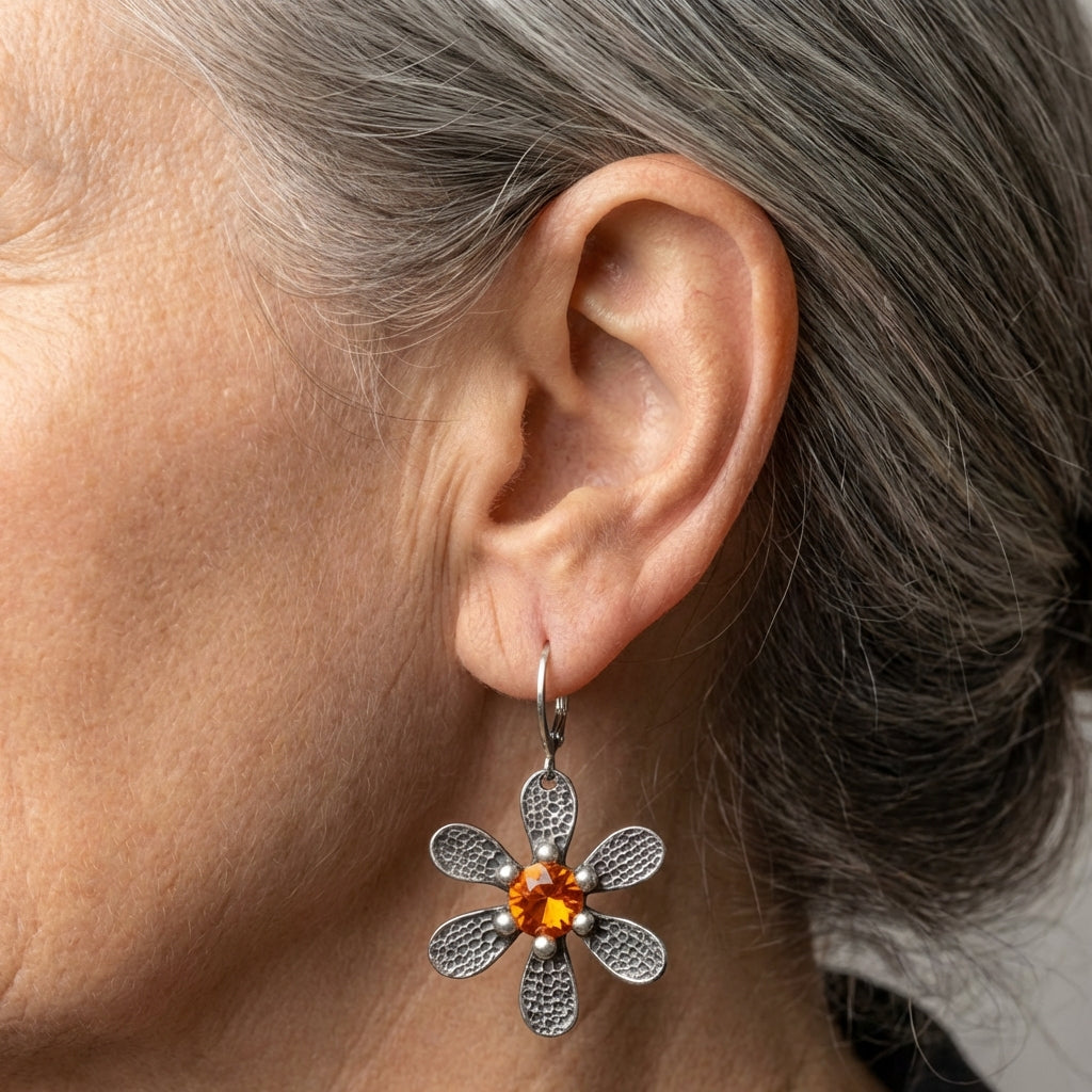 Flower Dangle Earrings