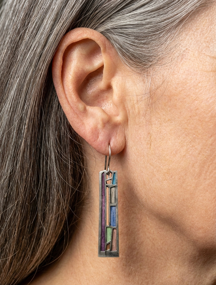 Geometric Drop Earrings