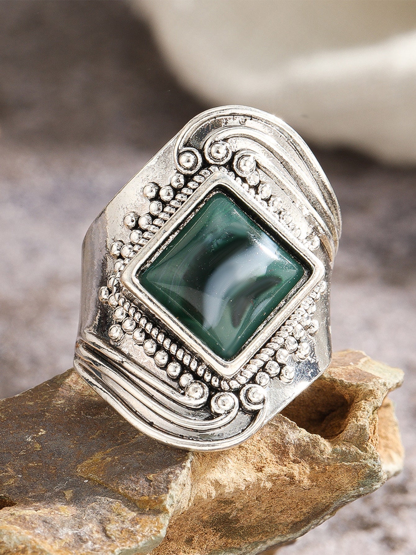 Vintage Malachite Ring