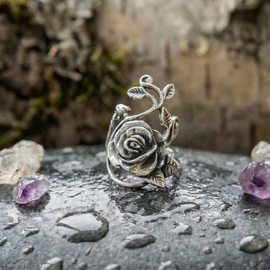 Vintage Rose Statement Ring