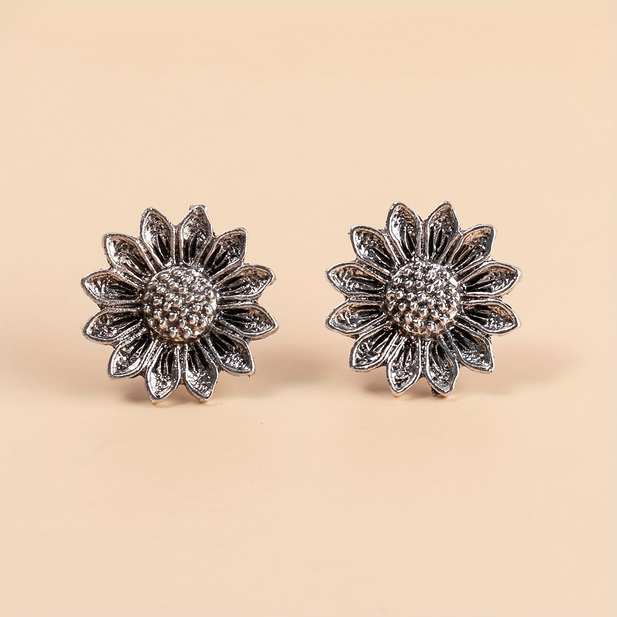 Vintage Sunflower Earrings