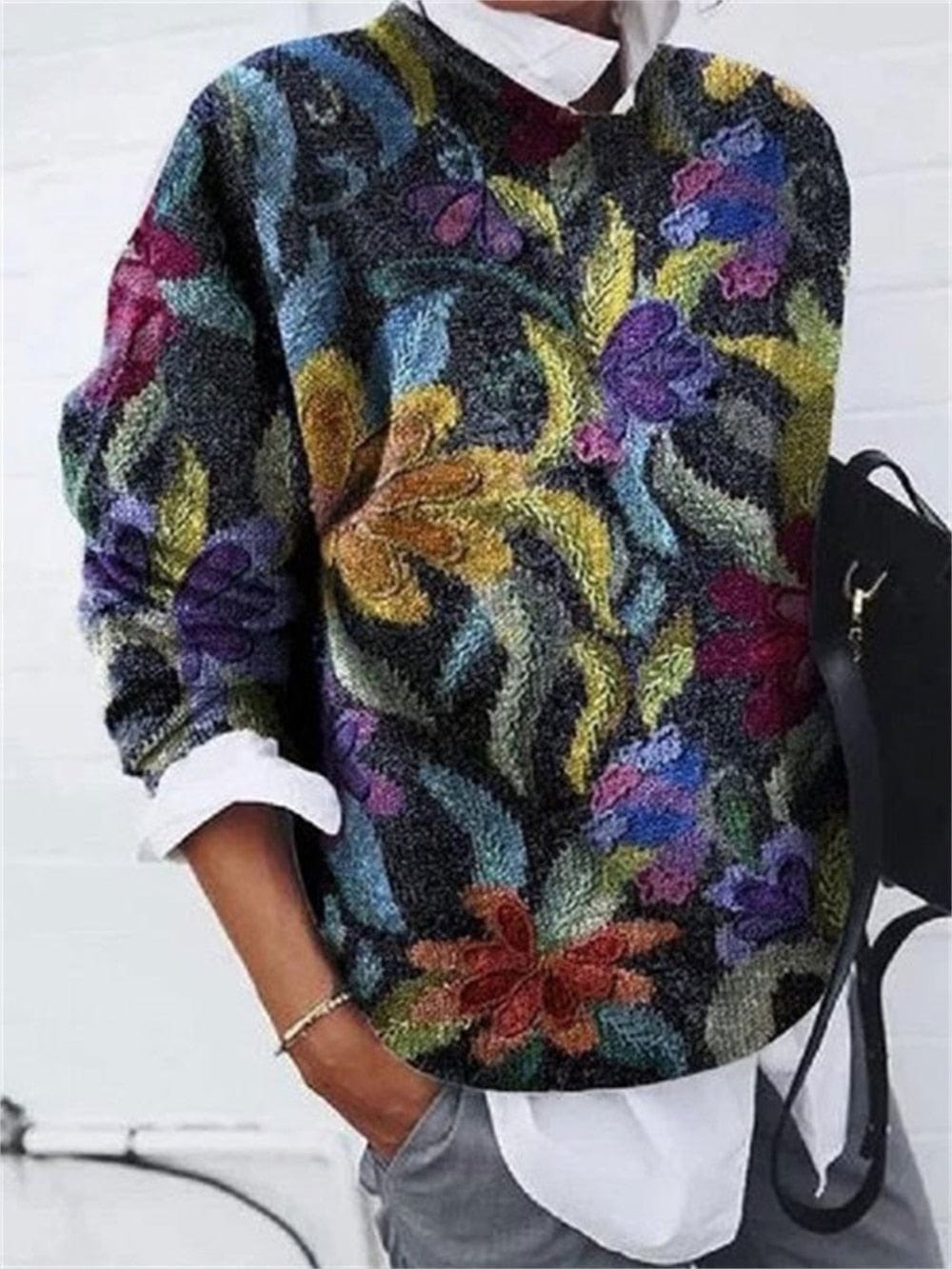 JO | Elegant sweater with print
