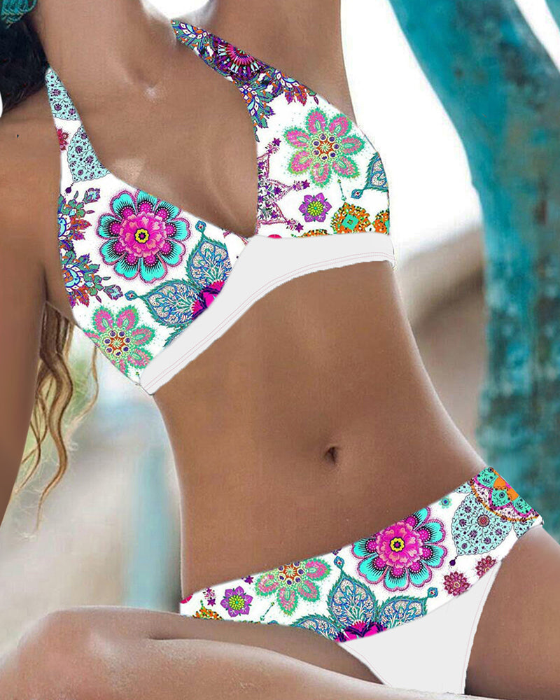 KS | Bikini set with floral pattern