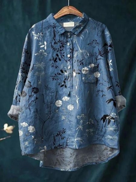 Elegant and versatile floral blouse