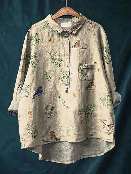 Elegant and versatile floral blouse