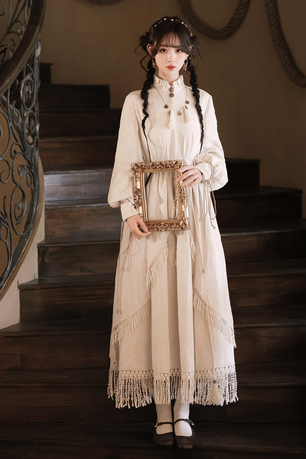Dream Weaver Dress + Outerwear + Necklace