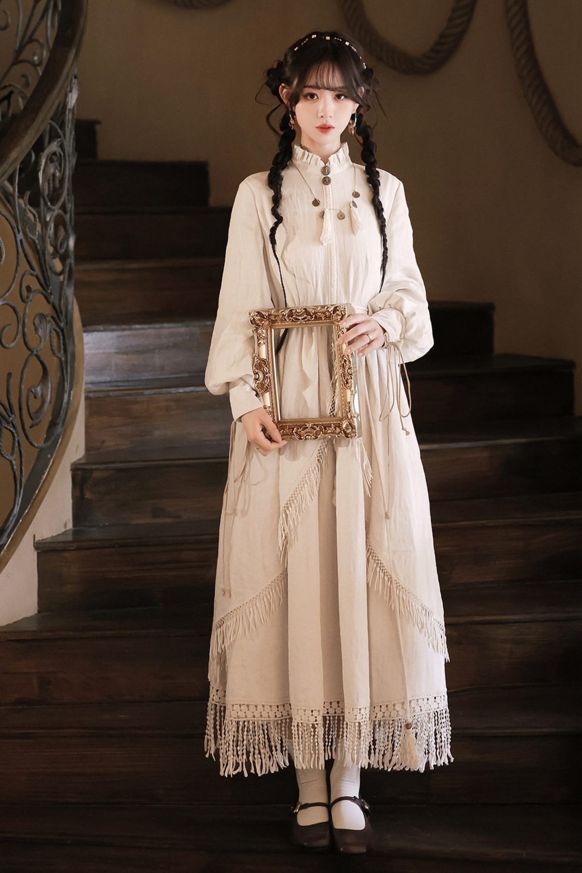 Dream Weaver Dress + Outerwear + Necklace
