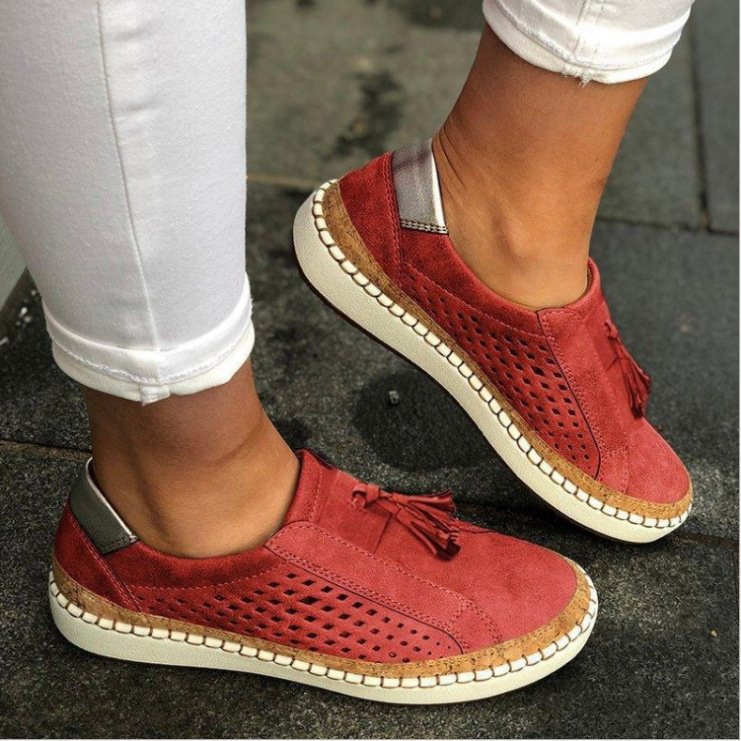 Slip-on sneakers with tassel detail