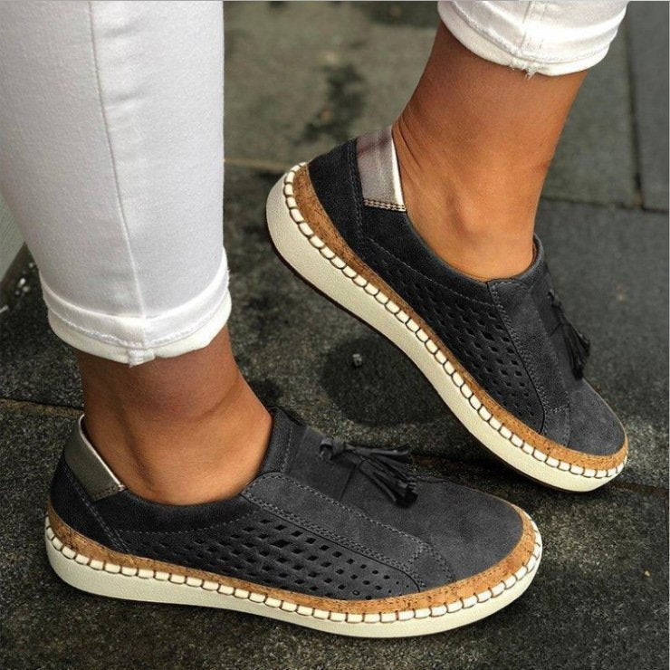 Slip-on sneakers with tassel detail