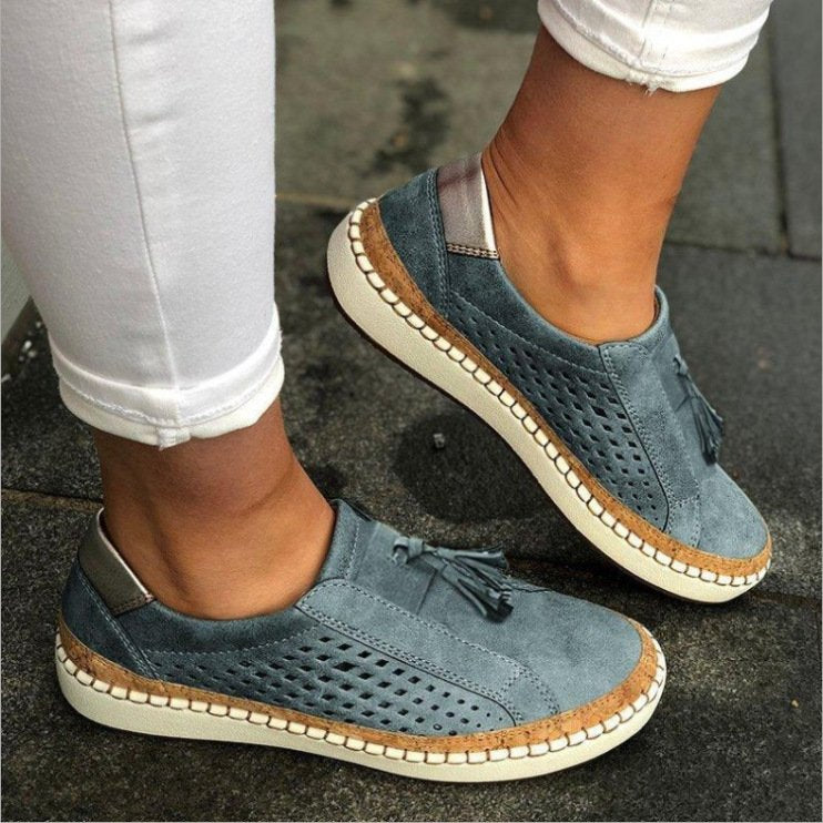 Slip-on sneakers with tassel detail