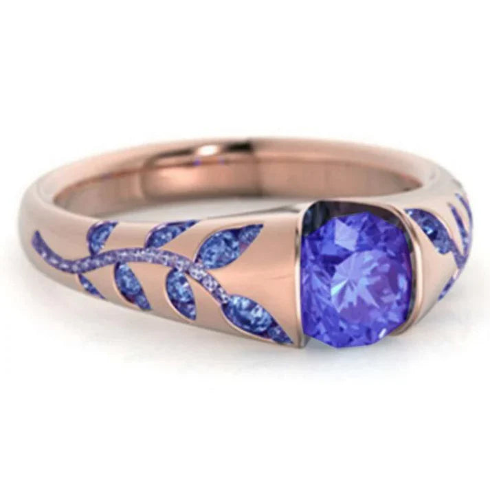 Vintage Amethyst Vine Ring