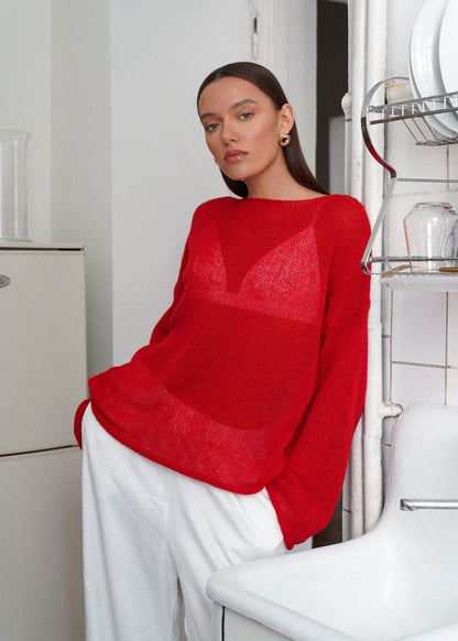 A Vintage Style Sweater with Delicate Timeless Details