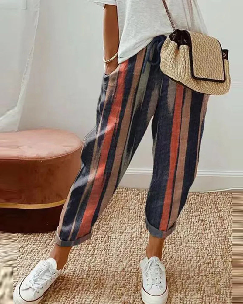 KS | Rolled-up string pants