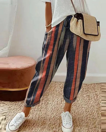 KS | Rolled-up string pants